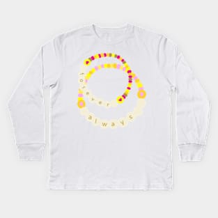 Forever & Always Friendship Bracelet Kids Long Sleeve T-Shirt